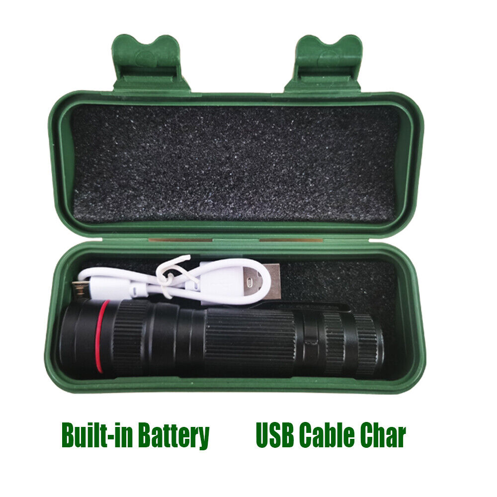2x Mini Tactical Flashlight Small LED Torch 3 Mode Super Bright Light Clip Lamp V201-W11598118