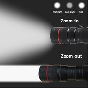 2x Mini Tactical Flashlight Small LED Torch 3 Mode Super Bright Light Clip Lamp V201-W11598118
