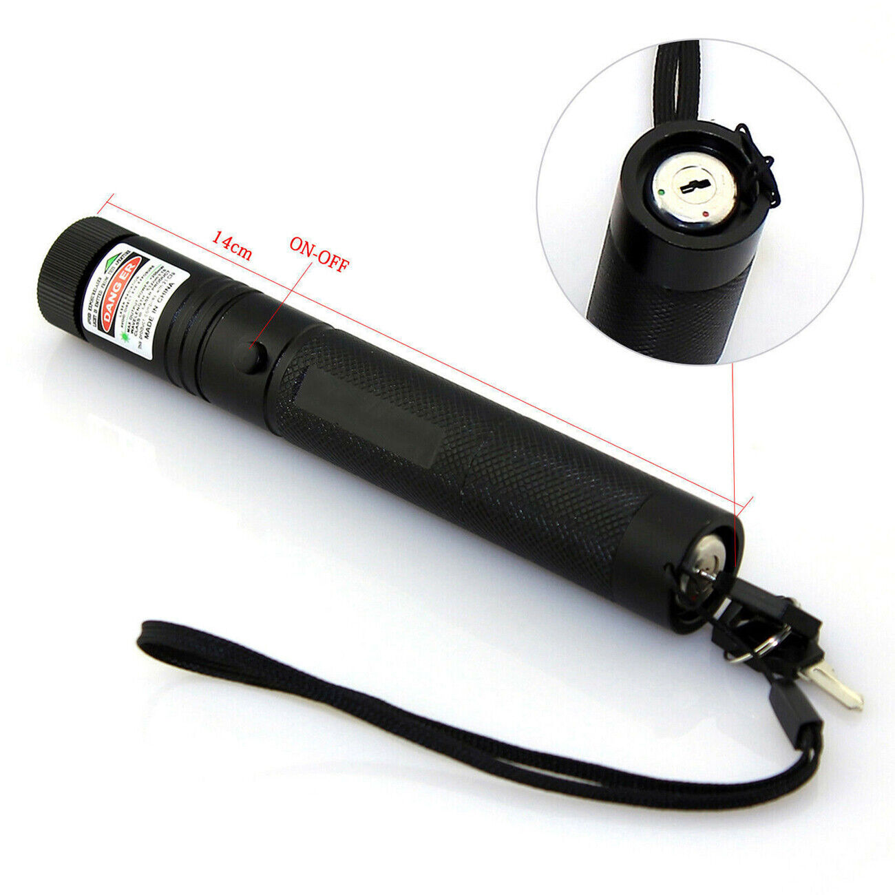 990Miles Rechargeable Green Laser Pointer Pen Light Astronomy Visible Beam Lazer V201-W11598171