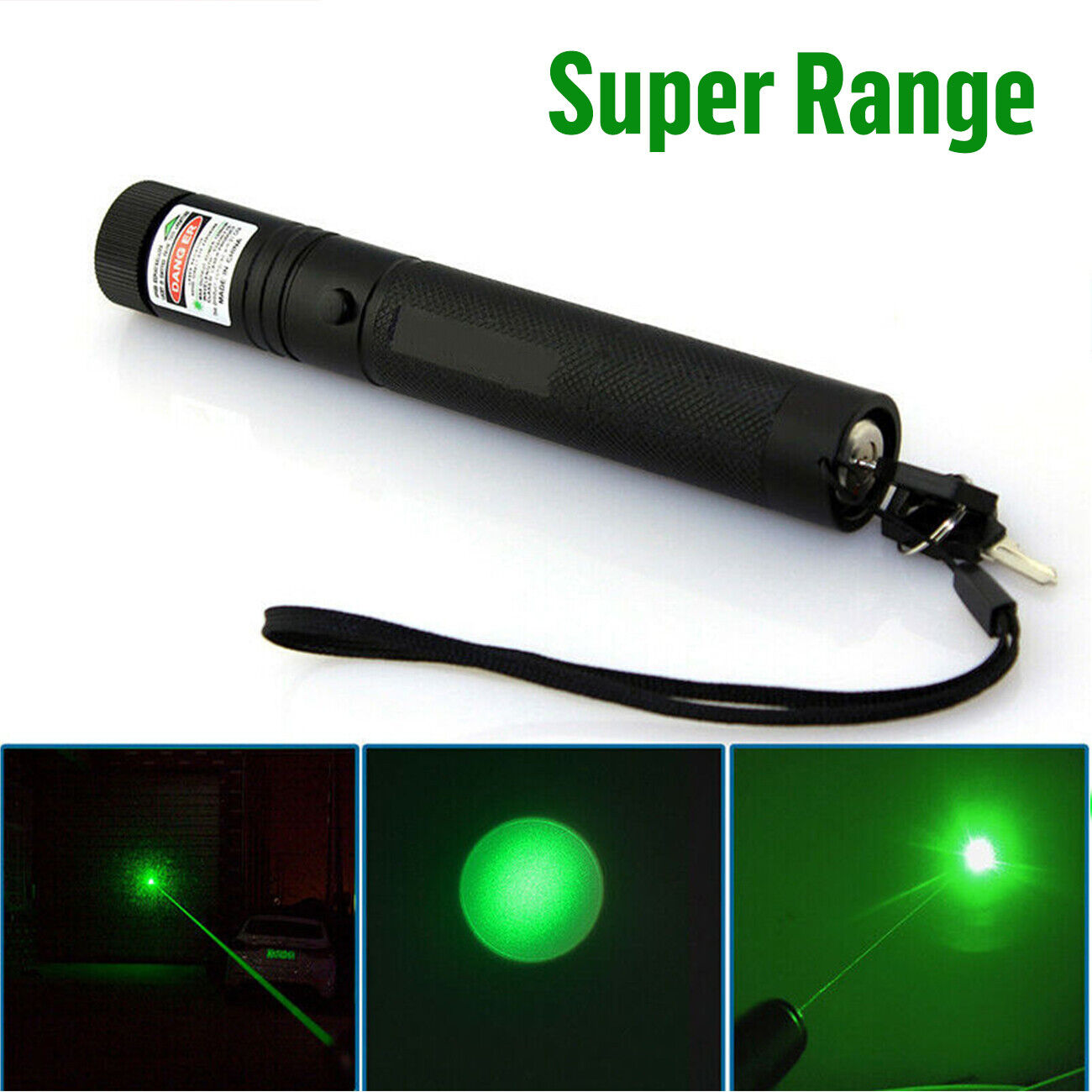 990Miles Rechargeable Green Laser Pointer Pen Light Astronomy Visible Beam Lazer V201-W11598171