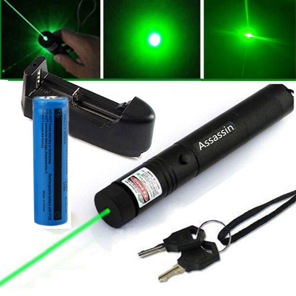 990Miles Rechargeable Green Laser Pointer Pen Light Astronomy Visible Beam Lazer V201-W11598171
