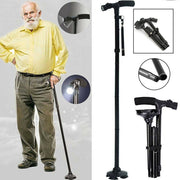Walking Stick Cane Folding Handle Adjustable fixed LED Light Aid Holder Lighting V201-W11598221