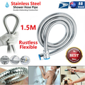 5 FT Handheld Shower Head Hose 1.5m Bathroom Stainless Steel Shower Water Tube V201-W11598241