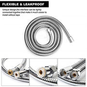 5 FT Handheld Shower Head Hose 1.5m Bathroom Stainless Steel Shower Water Tube V201-W11598241
