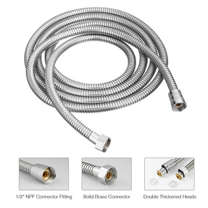 5 FT Handheld Shower Head Hose 1.5m Bathroom Stainless Steel Shower Water Tube V201-W11598241