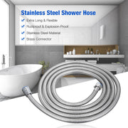 5 FT Handheld Shower Head Hose 1.5m Bathroom Stainless Steel Shower Water Tube V201-W11598241
