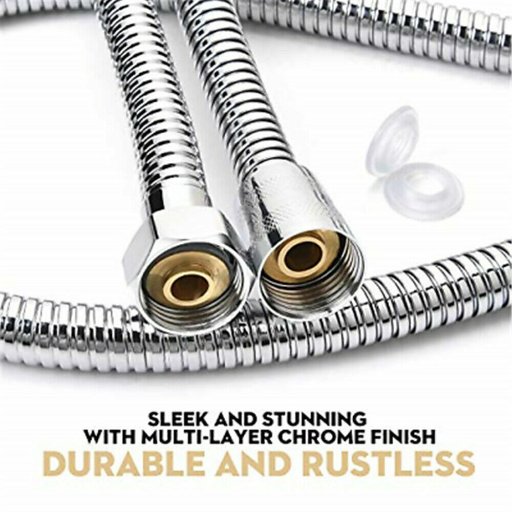 3m Shower Head Hose Stainless Steel Bathroom Flexible Tube Replacement Pipe AU V201-W11598243