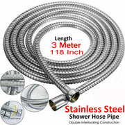 3m Shower Head Hose Stainless Steel Bathroom Flexible Tube Replacement Pipe AU V201-W11598243