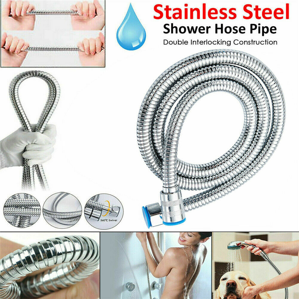 3m Shower Head Hose Stainless Steel Bathroom Flexible Tube Replacement Pipe AU V201-W11598243