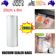 2ROLLS 20CM Vacuum Sealer Bags Rolls Vaccum Food Saver Storage Seal 6M V201-W11820285