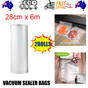 2ROLLS 28CM Vacuum Sealer Bags Rolls Vaccum Food Saver Storage Seal 6M V201-W11820296