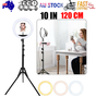 120cm 10"LED Ring Light Dimmable Lighting Kit Phone+Selfie Tripod Makeup Live Lamp V201-W11877745