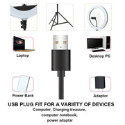 120cm 10"LED Ring Light Dimmable Lighting Kit Phone+Selfie Tripod Makeup Live Lamp V201-W11877745