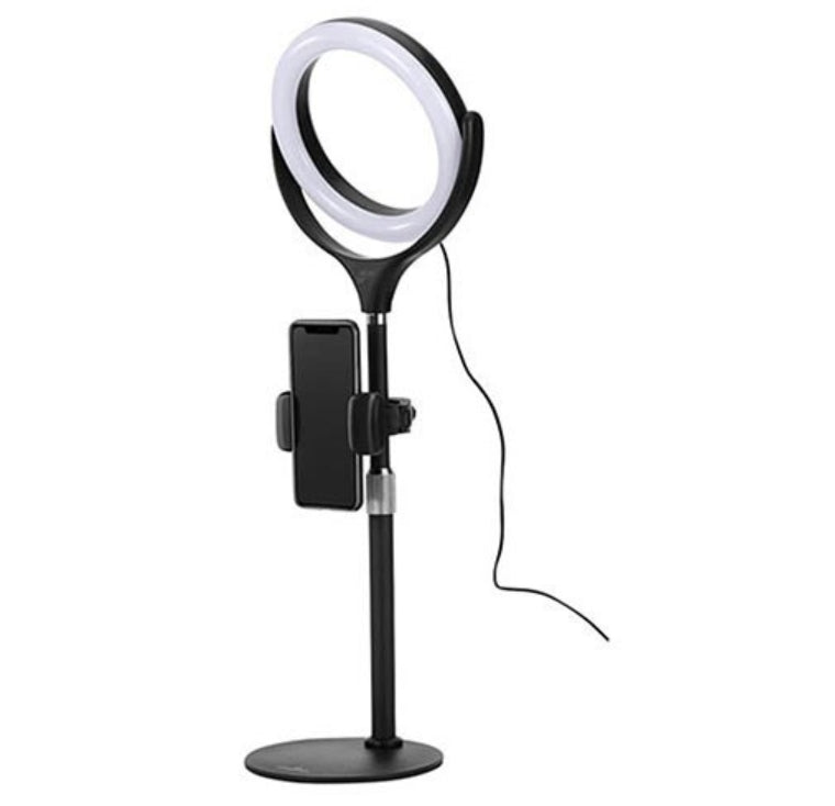 8"LED Ring Light Dimmable Lighting Kit Phone+Selfie 40cm Tripod Makeup Live Lamp V201-W11877752