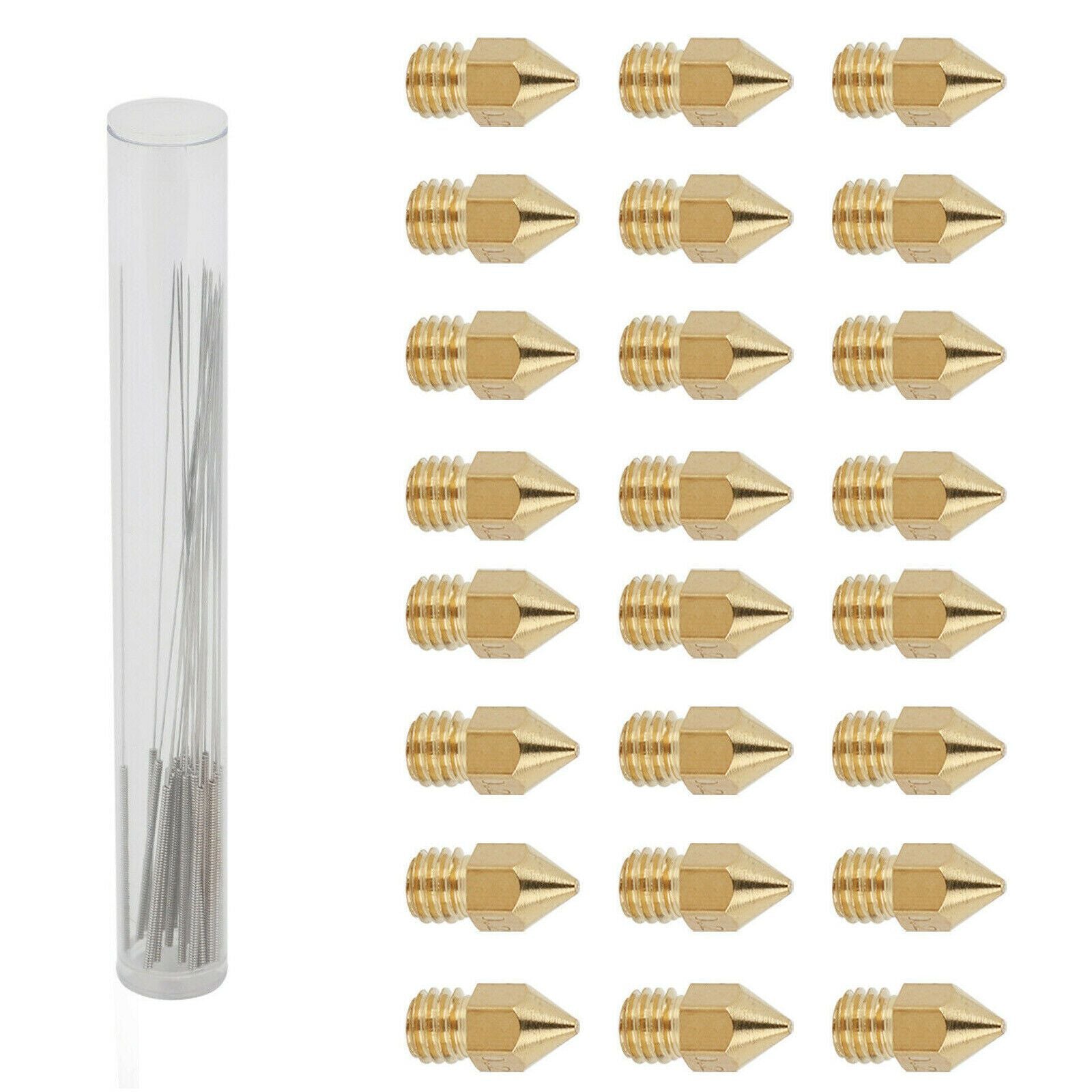 3D Printer 0.4mm Nozzle Throat & 0.4mm Extruder Brass Nozzle Printer Head Set V201-W11877755