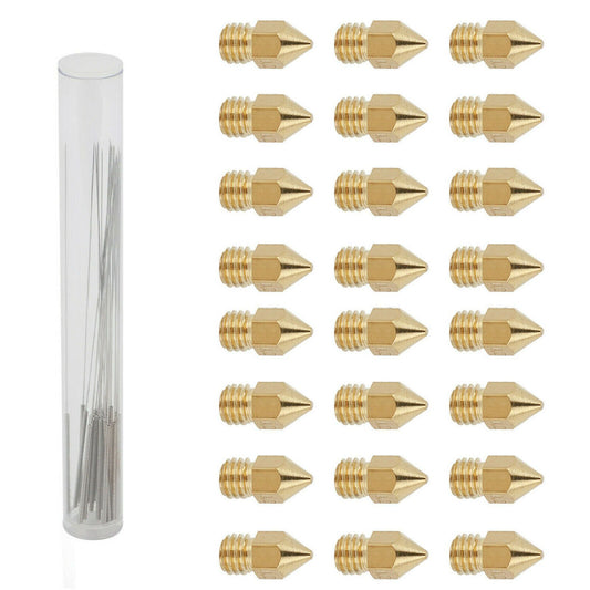 3D Printer 0.4mm Nozzle Throat & 0.4mm Extruder Brass Nozzle Printer Head Set V201-W11877755