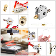 3D Printer 0.4mm Nozzle Throat & 0.4mm Extruder Brass Nozzle Printer Head Set V201-W11877755