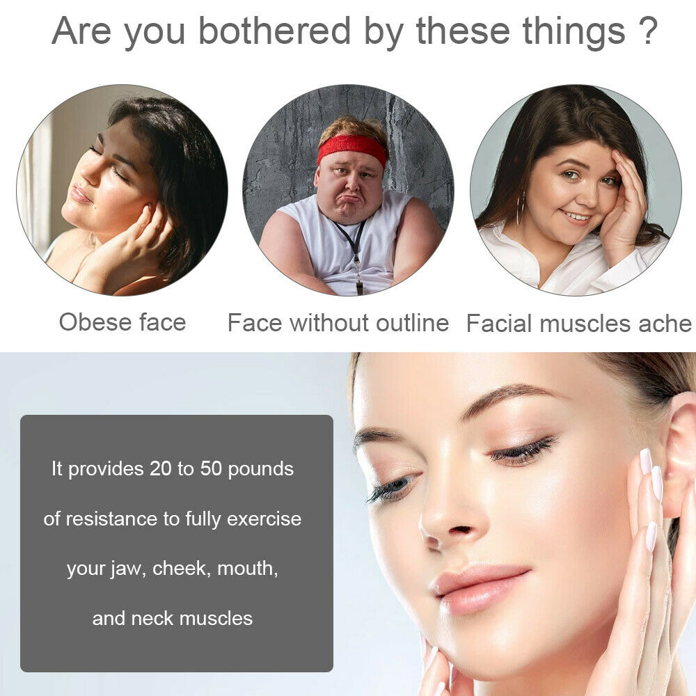 Facial exerciser exercise ballneck toner3-stage mandibular exerciser jaw trainer Blue V201-W11877793