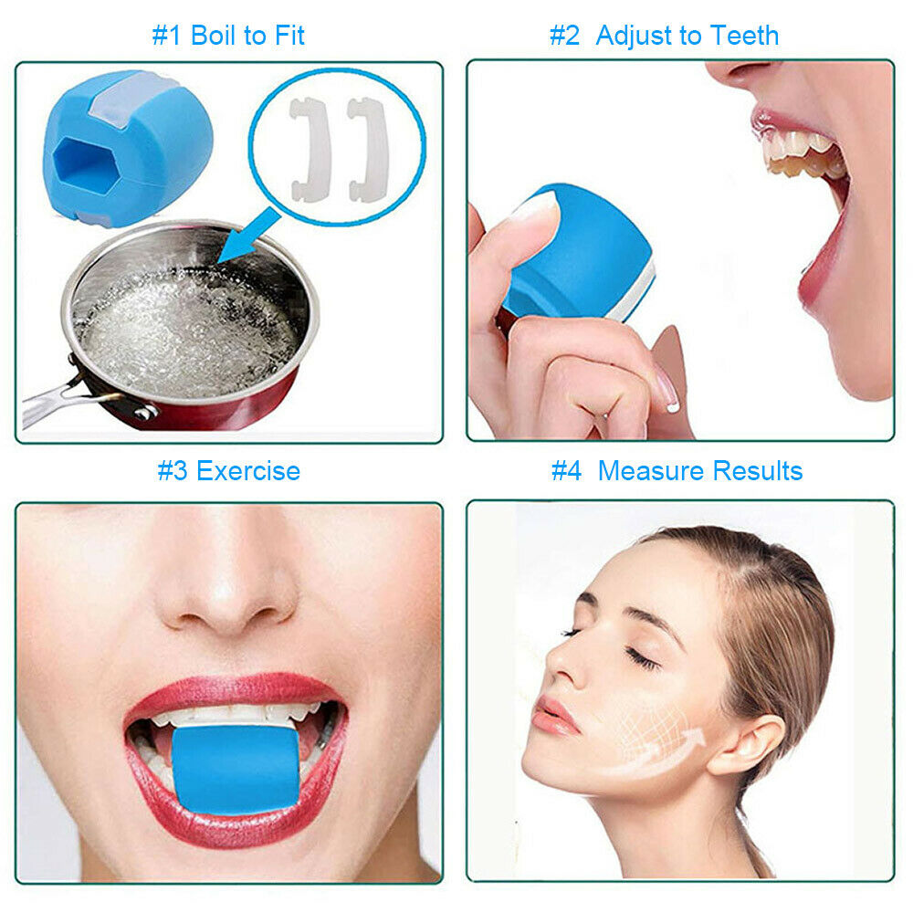 Facial exerciser exercise ballneck toner3-stage mandibular exerciser jaw trainer Blue V201-W11877793