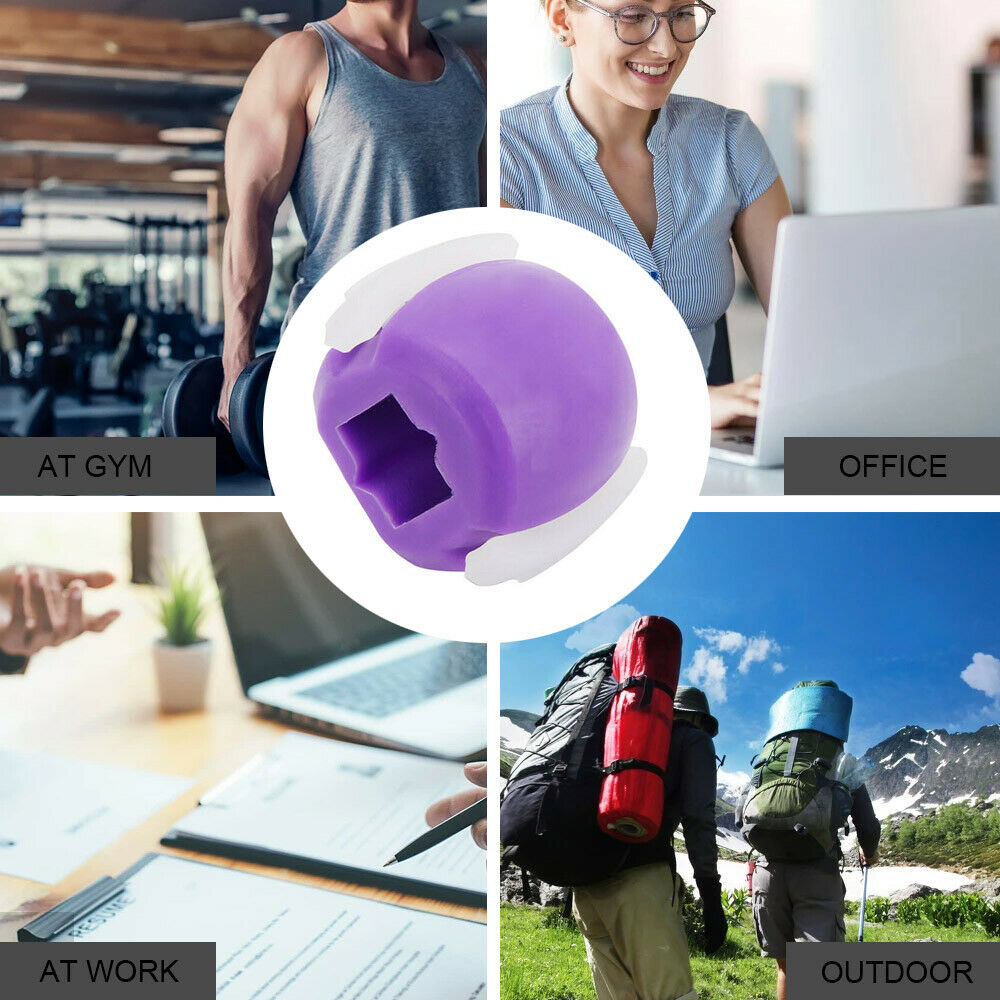 Facial exerciser exercise ballneck toner3-stage mandibular exerciser jaw trainer Purple V201-W11877794