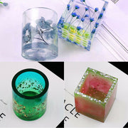 Silicone Mold Resin Epoxy Crystal Crafts Making Brush Pot Pen Holder Mould DIY V201-W11877806