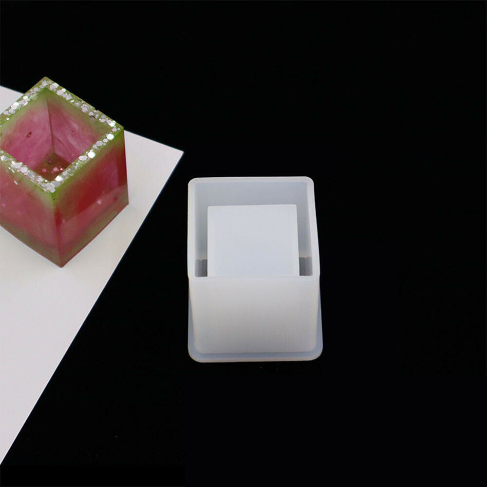 Silicone Mold Resin Epoxy Crystal Crafts Making Brush Pot Pen Holder Mould DIY V201-W11877806