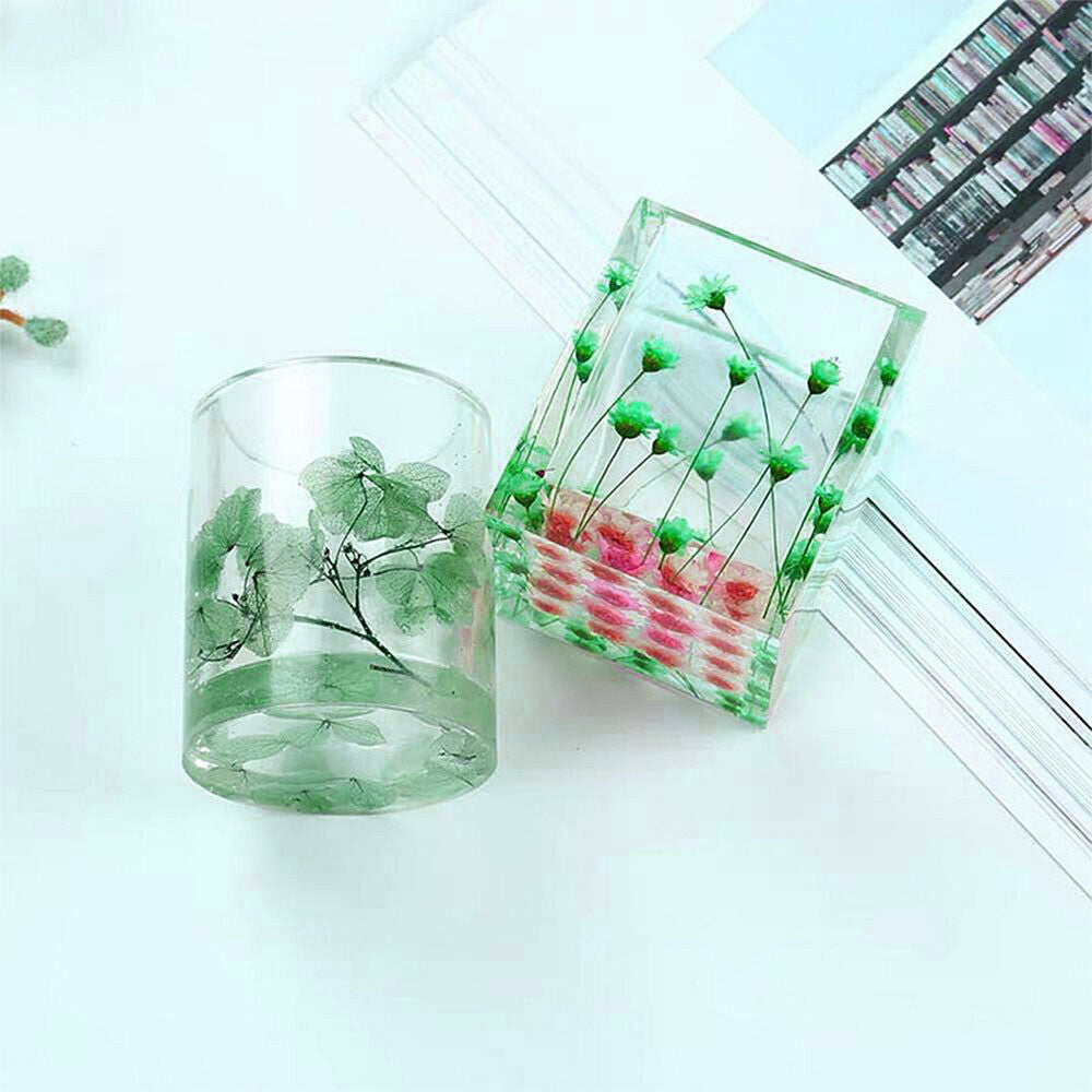 Silicone Mold Resin Epoxy Crystal Crafts Making Brush Pot Pen Holder Mould DIY V201-W11877806