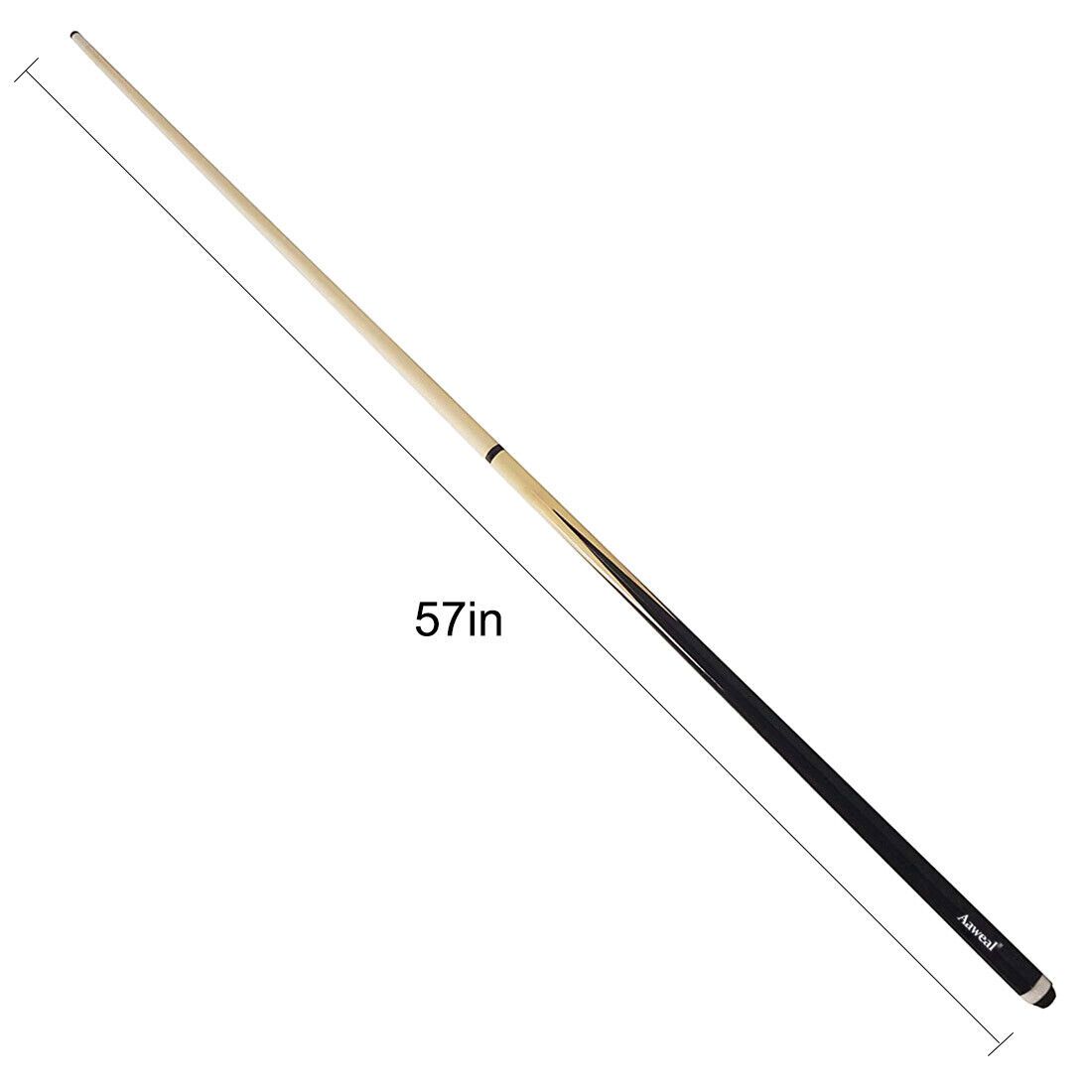 Pool Snooker Billiard Cues Sticks 57" Case & Chalk V201-W11915561