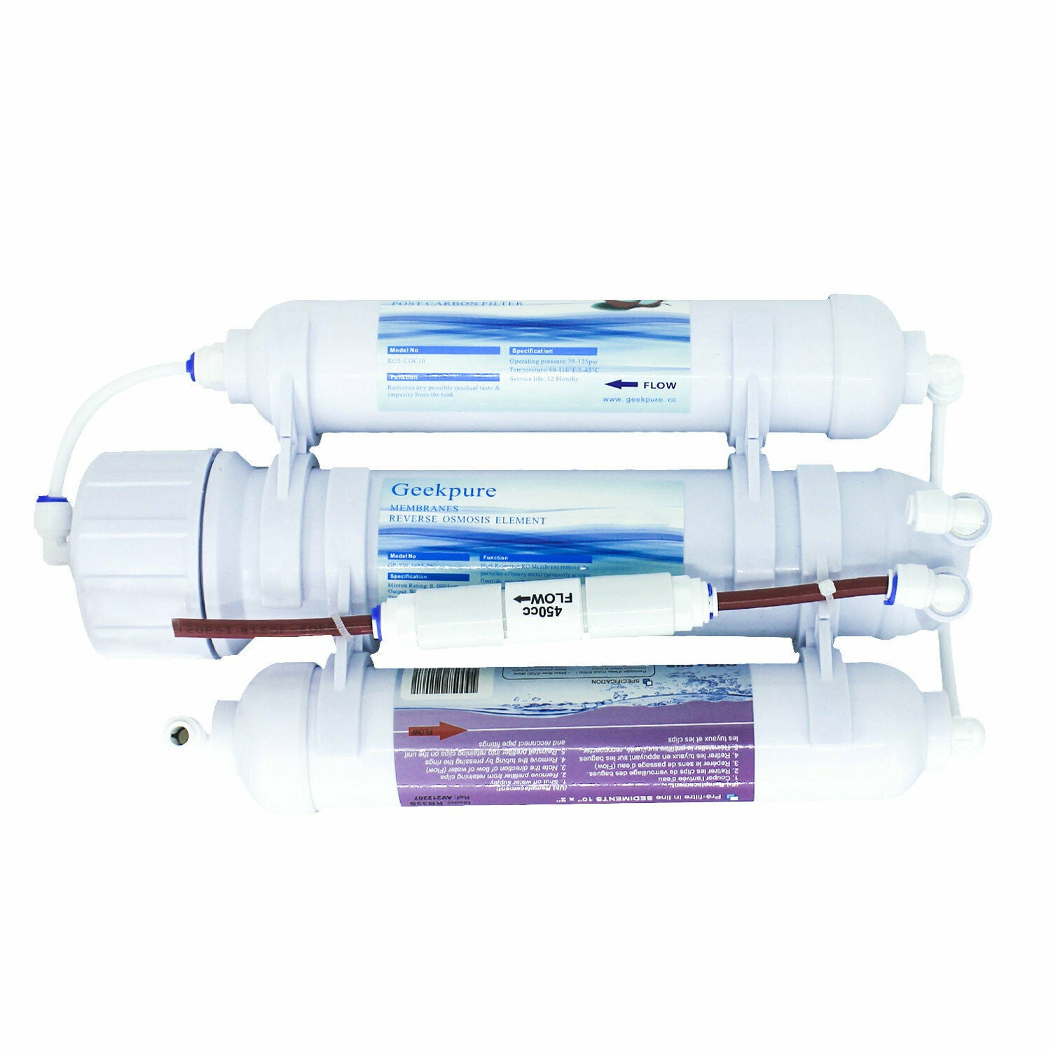 3 Stage Portable Aquarium Countertop Reverse Osmosis Water Filter System 100GPD V201-W11947083