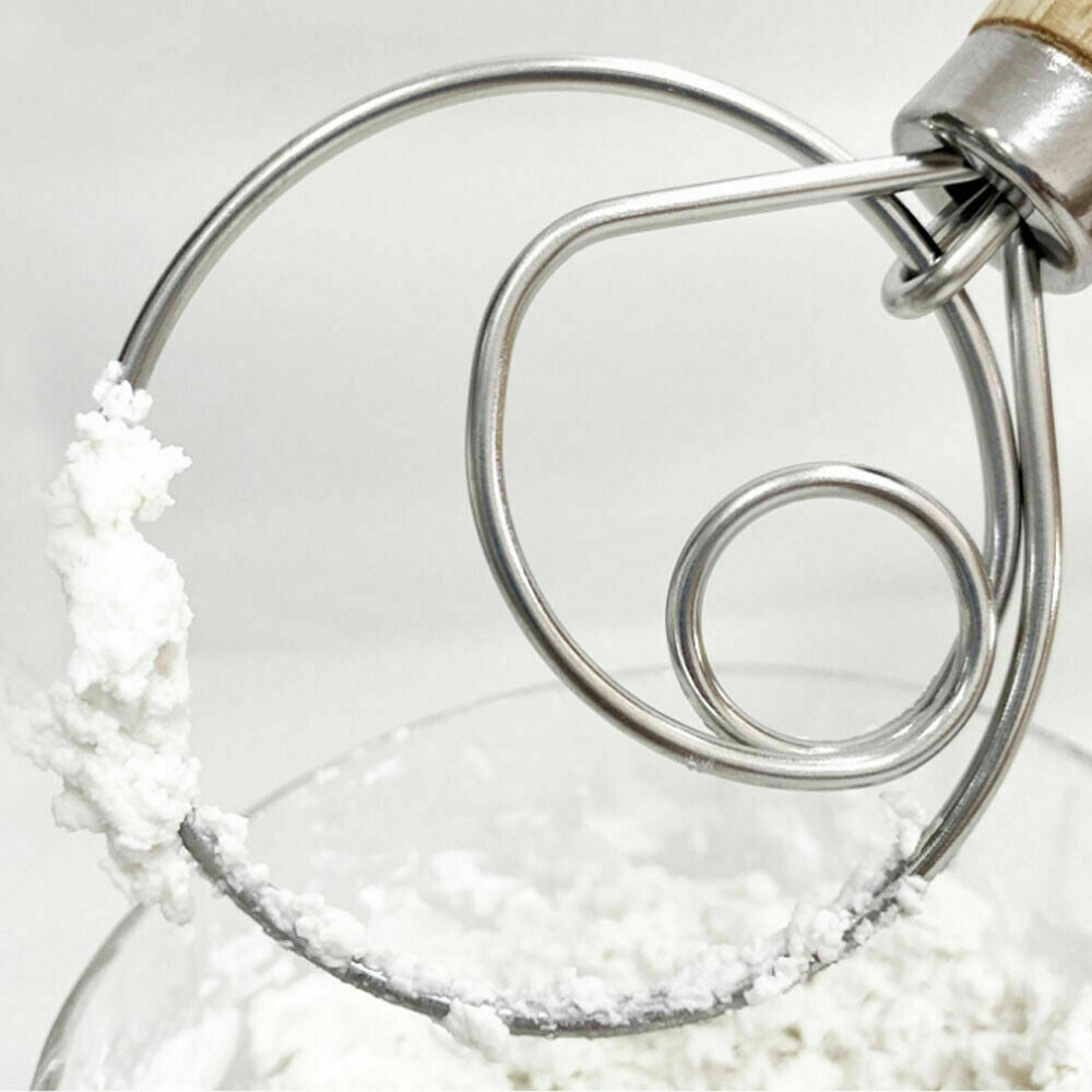 13 INCHES BAKING DOUGH STAINLESS STEEL LARGE WIRE WHISK MIXER BREAD COOKING TOOL V201-W12063003