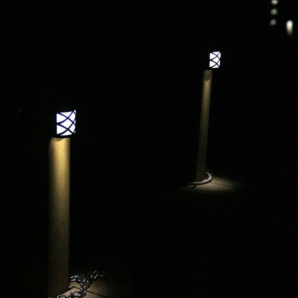 Outdoor Solar Wall Lights Door Garden Step Bright 6 LED Fence Light Path Lamp AU V201-W12063042