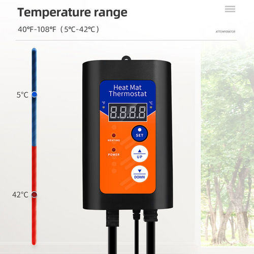 Thermostat Controller Seedling Heat Mat Heating Pad Plant Seed Start AU PLUG V201-W12080958