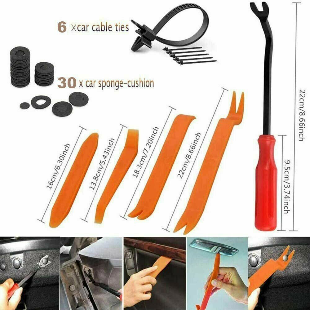 731pcs Car Trim Body Clips Kit Rivet Retainer Auto Panel Bumper Plastic Fastener V201-W12108837