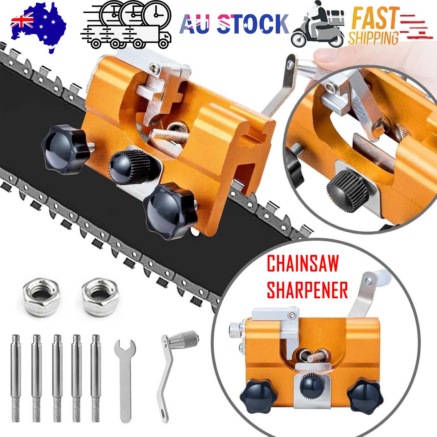 Easy Portable Chainsaw Sharpener Jigs Sharpening Tool Chain Saws Electric Saws V201-W12320184