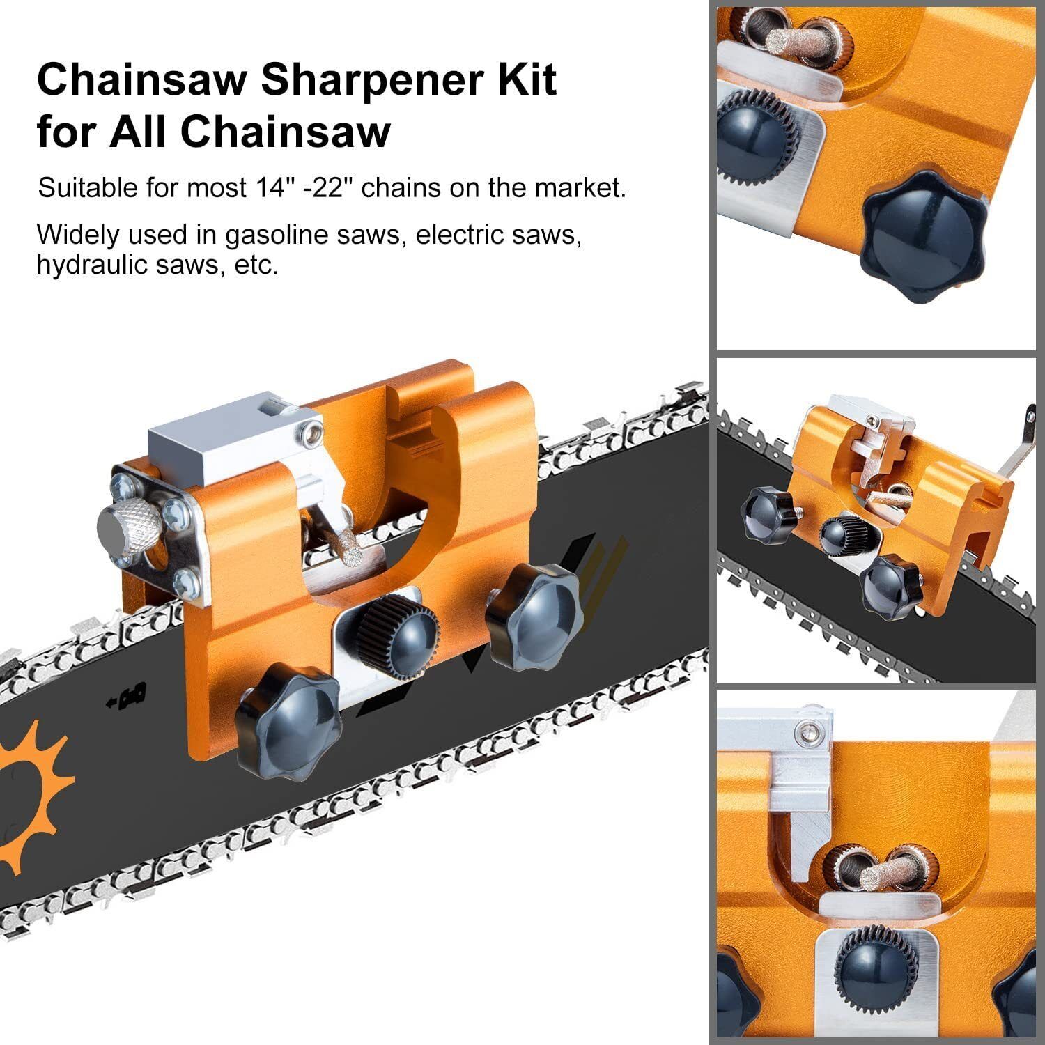Easy Portable Chainsaw Sharpener Jigs Sharpening Tool Chain Saws Electric Saws V201-W12320184