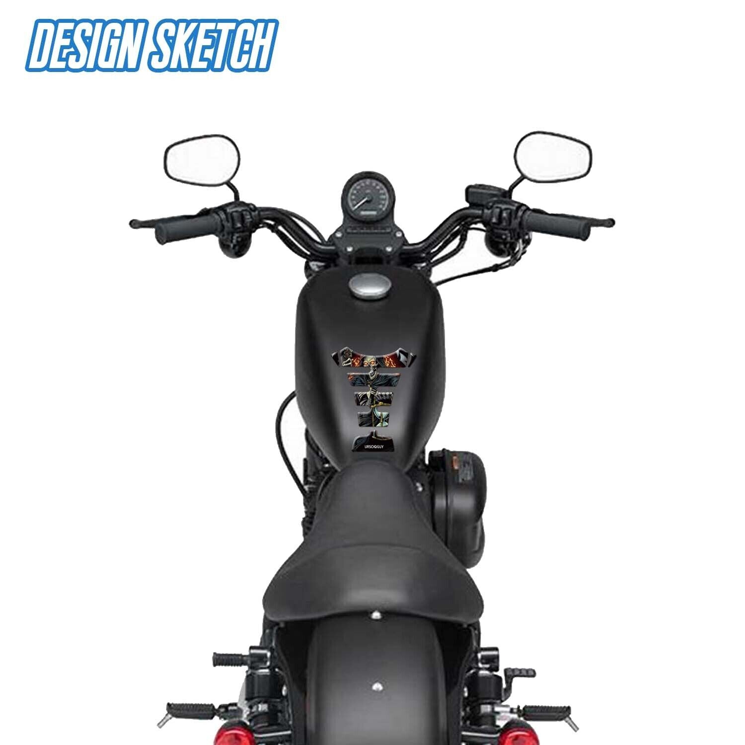 Tank Pad Fuel Tank Sticker Guard Motorcycle Decoration Fit For Kawasaki Z400 V201-W12360121