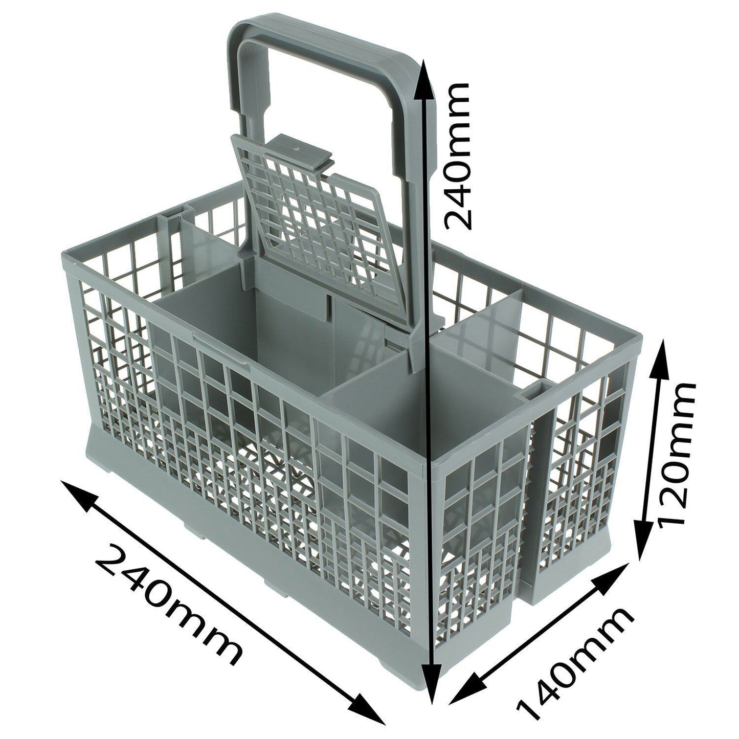 Dishlex dishwasher replacement cutlery basket Best reinforced base 240*140*120mm V201-W12466426