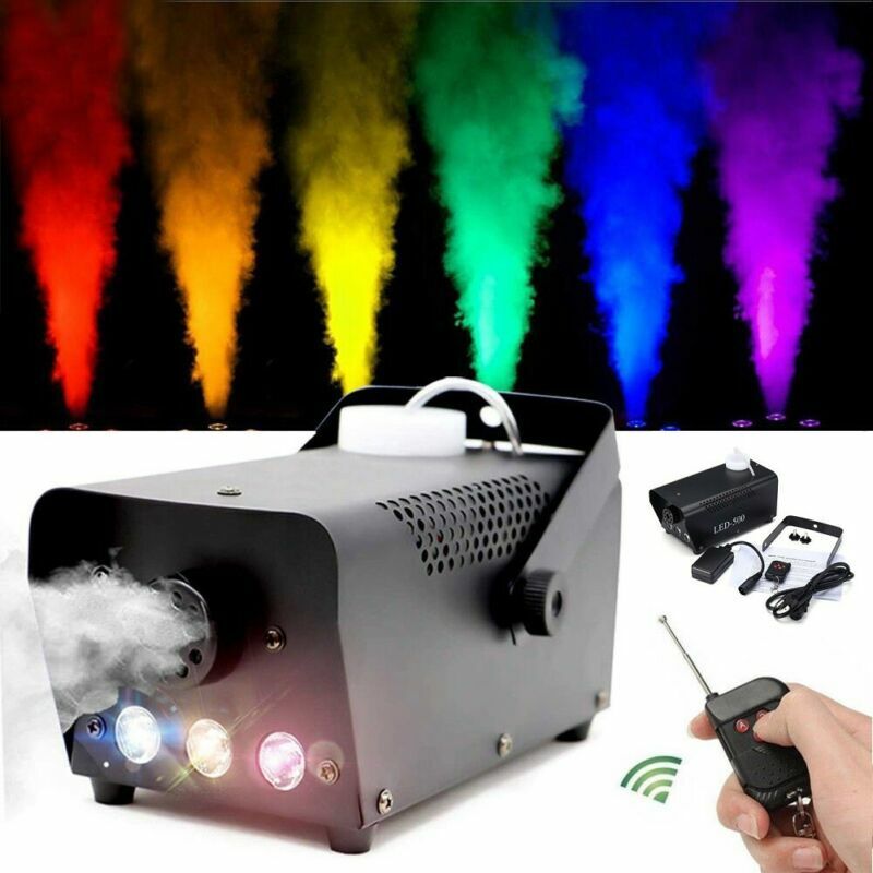 Fog Smoke Machine Fogger 500W RGB LED Party Club Disco Effect Wireless Control V201-W12466433