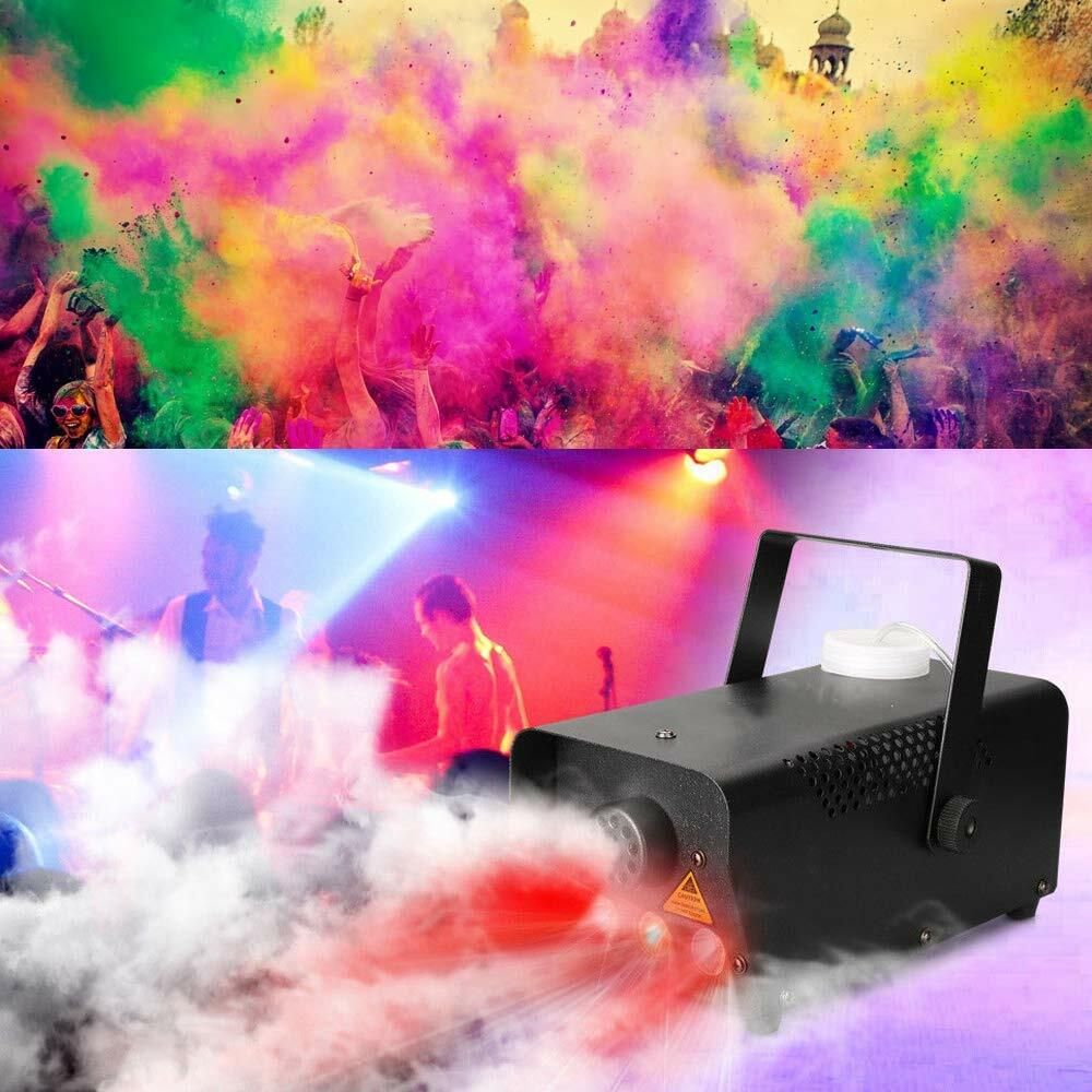 Fog Smoke Machine Fogger 500W RGB LED Party Club Disco Effect Wireless Control V201-W12466433