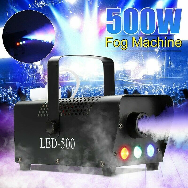 Fog Smoke Machine Fogger 500W RGB LED Party Club Disco Effect Wireless Control V201-W12466433