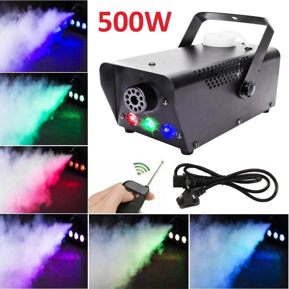 Fog Smoke Machine Fogger 500W RGB LED Party Club Disco Effect Wireless Control V201-W12466433