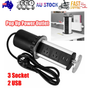 Pop Up Power Point 3 Socket Plug + 2 USB Table Home Kitchen Desk Outlet V201-W12466449