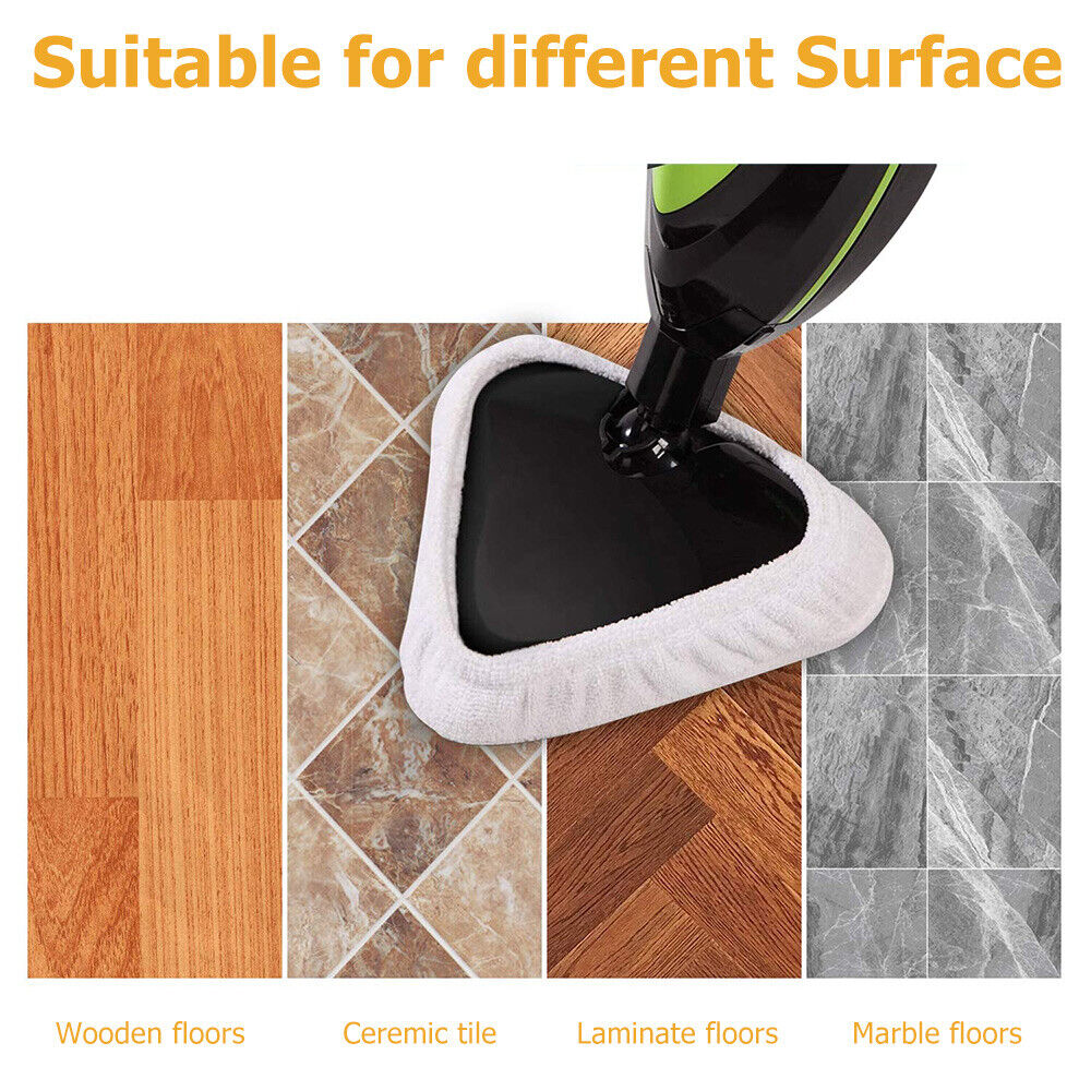 6PCS For H2O H20 Steam Mop Pads Replacement Reusable Washable Cloths Microfiber V201-W12466461