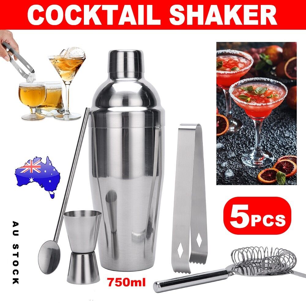 Boston Cocktail Shaker Set Maker Mixer Martini Spirit Bar Strainer Bartender Kit V201-W12466477
