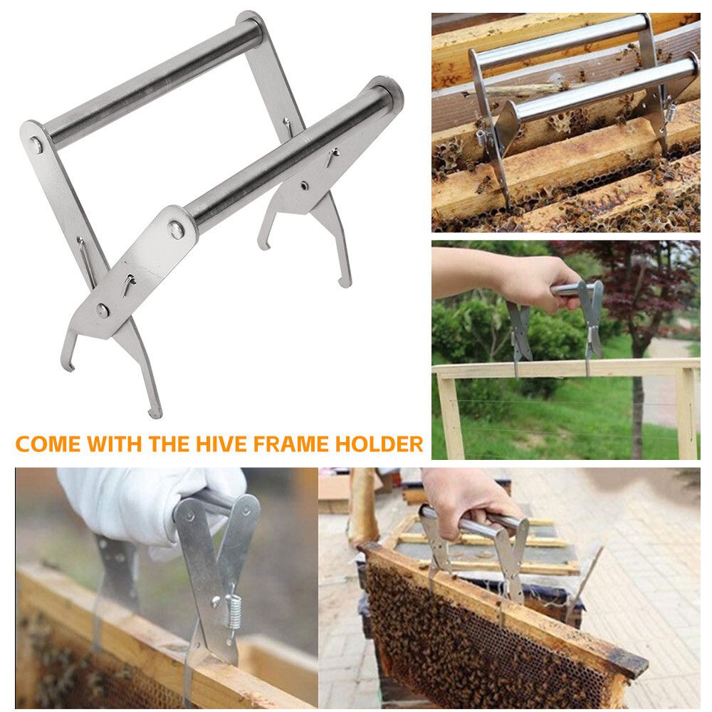 110 Beekeeping Equipment Tool Bee Smoker Brush Fork Hive Tool Bee Catcher Marker V201-W12466558