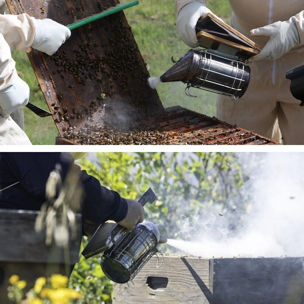 110 Beekeeping Equipment Tool Bee Smoker Brush Fork Hive Tool Bee Catcher Marker V201-W12466558