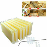 Neweast 7Pcs Flow Bee Comb Hive Frames For Wooden Beekeeping Beehive House V201-W12466559