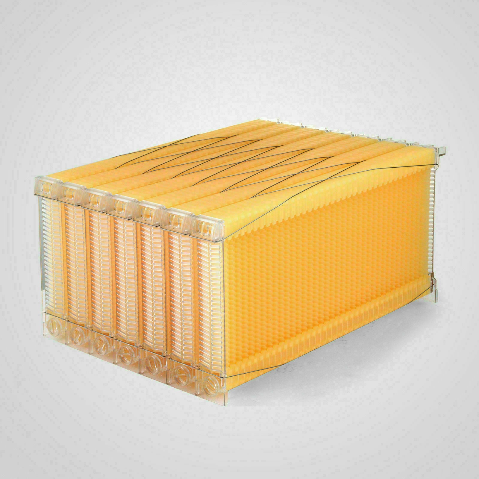 Neweast 7Pcs Flow Bee Comb Hive Frames For Wooden Beekeeping Beehive House V201-W12466559