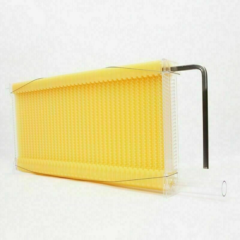 Neweast 7Pcs Flow Bee Comb Hive Frames For Wooden Beekeeping Beehive House V201-W12466559