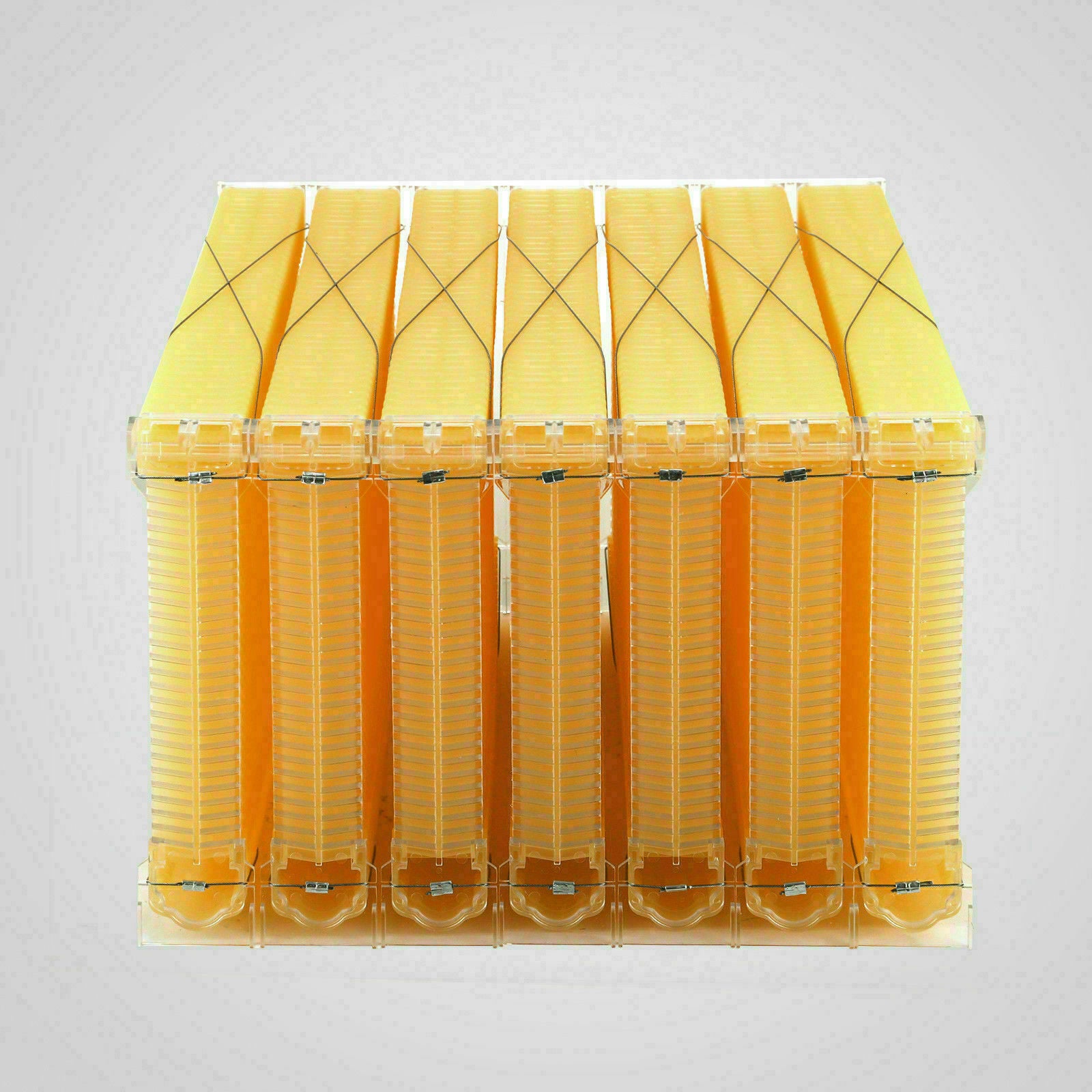 Neweast 7Pcs Flow Bee Comb Hive Frames For Wooden Beekeeping Beehive House V201-W12466559